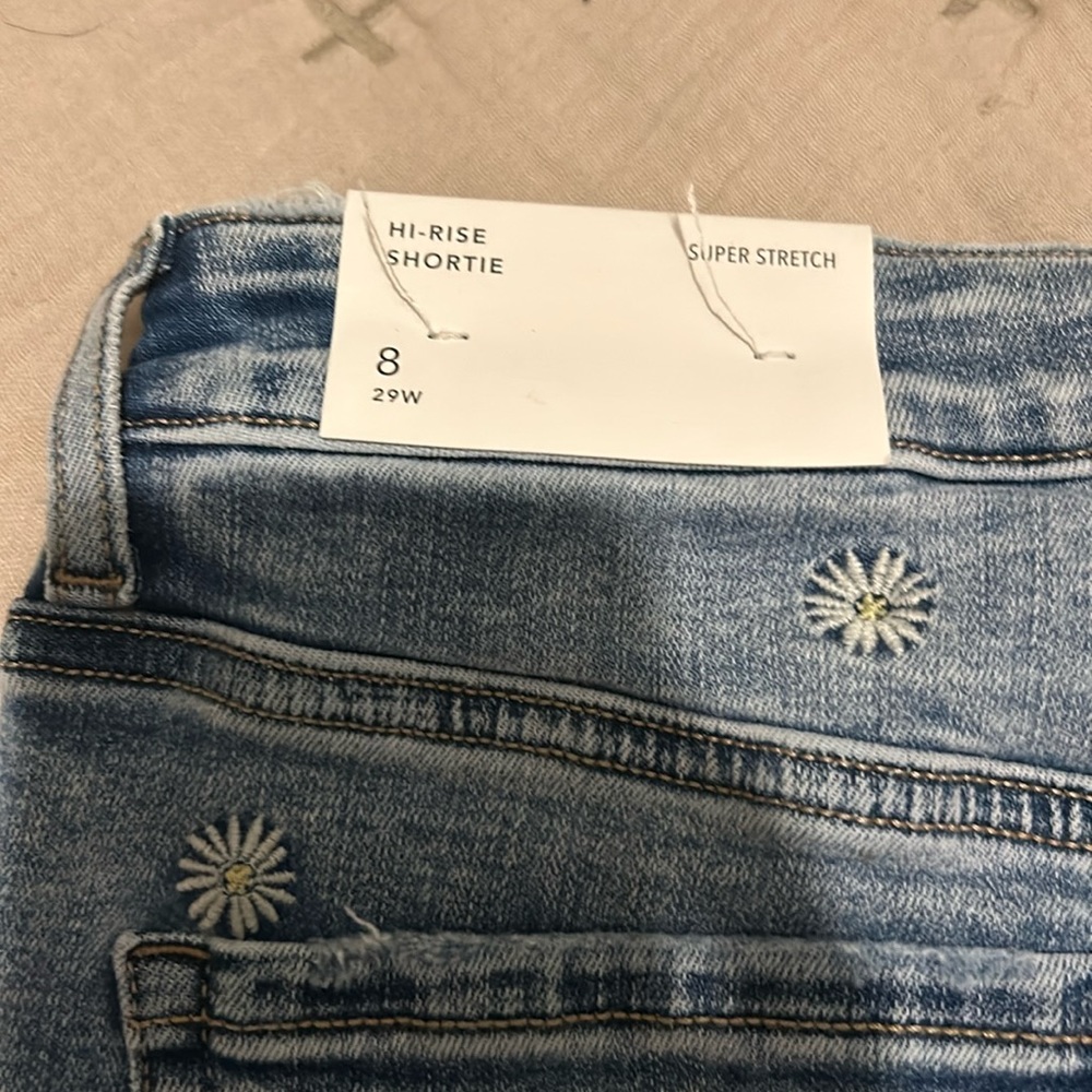 🌼 American Eagle Hi-Rise Shortie/ Super Stretch Jean Shorts